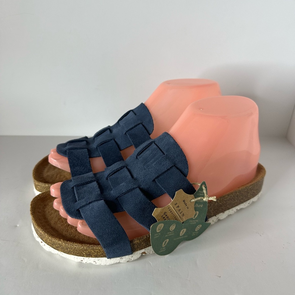 NWT Biostep blue cork footbed  Sandals